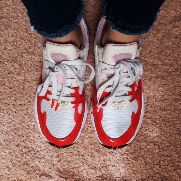 Adidas Falcon Active Red trendy  sneakers - Picture 7 of 17